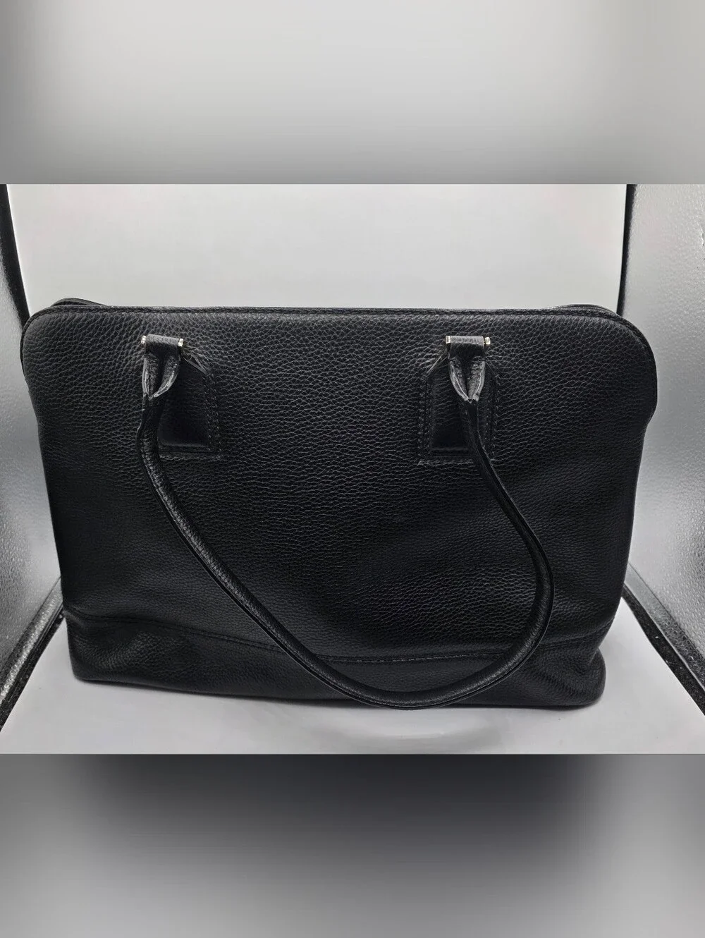 kate spade Black Leather Laptop Bag Tote With  Floral Laptop Tote Bag.